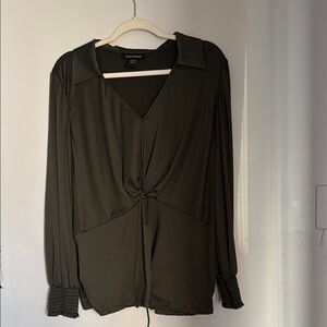 Elegant Olive Green Women's Top